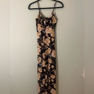 floral navy jumpsuit